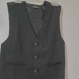 Vittorino childs black stripped formal vest,buttons,pockets,M,very lightly used.